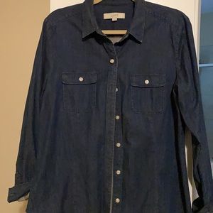 Dark denim shirt